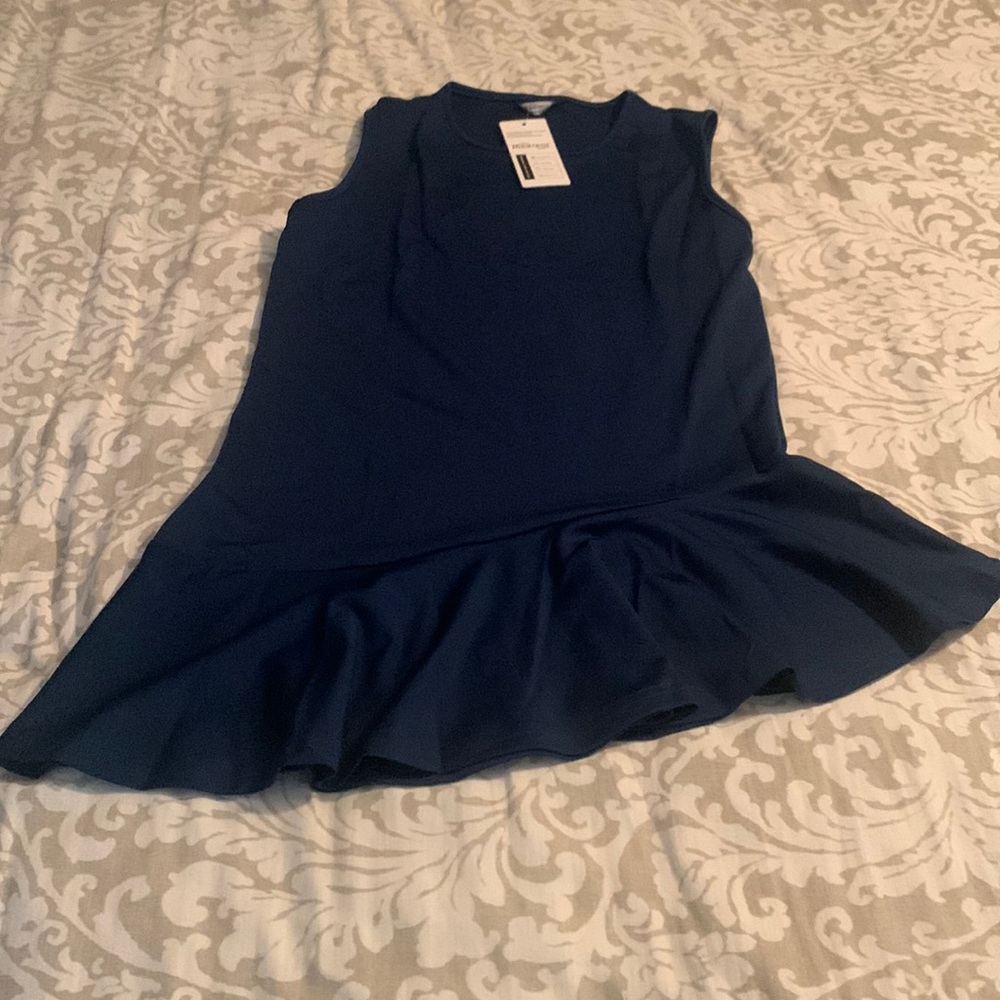 NWT Maenor Navy Blue Sleeveless Top Size Large